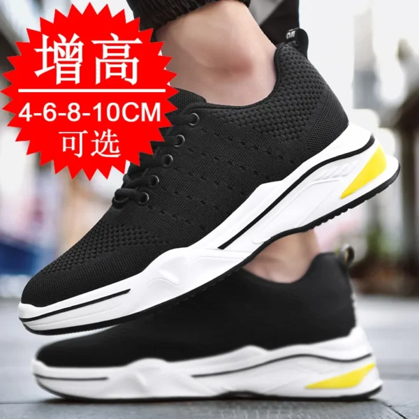 Luxury Elevator Shoes Men Sneakers Height Increasing Invisible 10cm Heighten Sports Shoes Man Taller Lift White Shoes - AliExpress