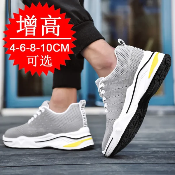 Luxury Elevator Shoes Men Sneakers Height Increasing Invisible 10cm Heighten Sports Shoes Man Taller Lift White Shoes - AliExpress