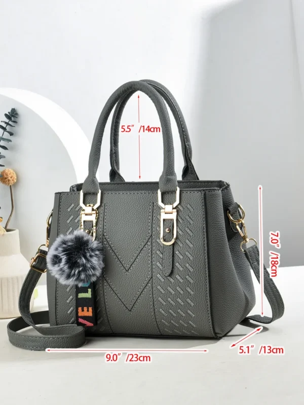 Fashionable large capacity embroidered crossbody bag for women