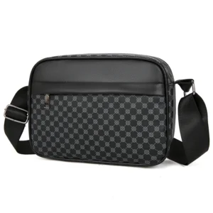 Fashion Printing Men's Shoulder Bag PU Leather