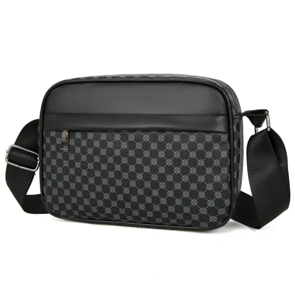 Fashion Printing Men's Shoulder Bag PU Leather