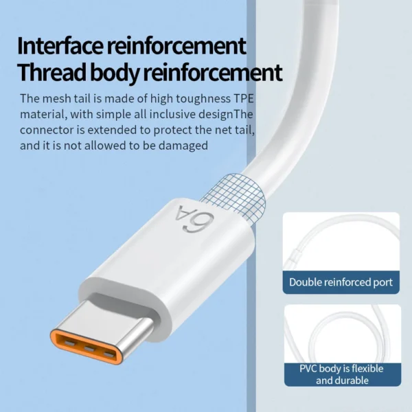 6A Super Fast Charging Type-C USB Cable