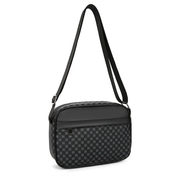 Fashion Printing Men's Shoulder Bag PU Leather