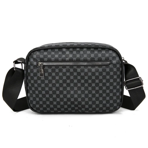 Fashion Printing Men's Shoulder Bag PU Leather