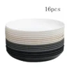 4/16pcs Plastic plates (9 inches in diameter).