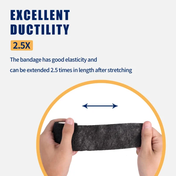 S2bfc11cd0108486a908eb0f29d283069W.webp 5/10/20Pcs Black Tattoo Grip Bandage.