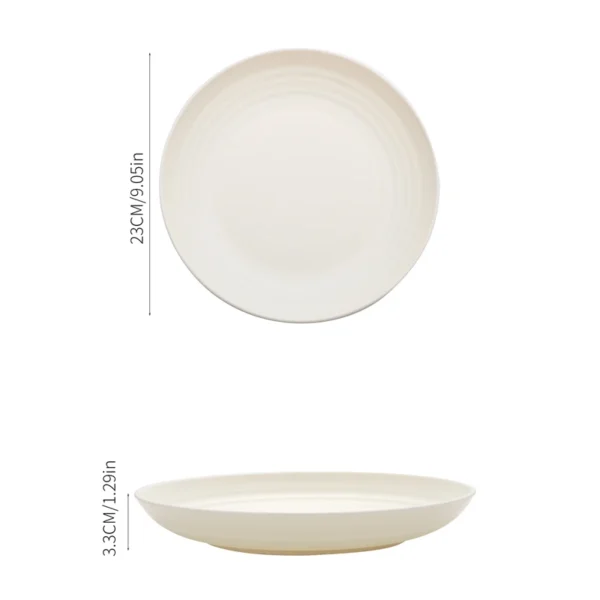 4/16pcs Plastic plates (9 inches in diameter).