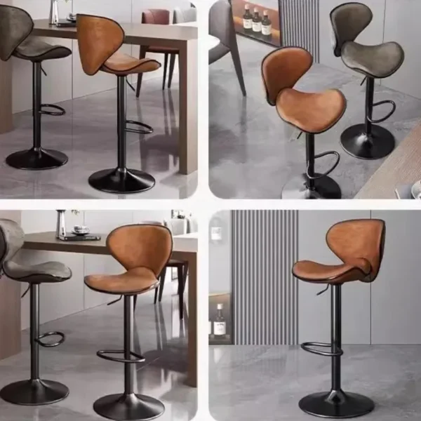 Minimalist Fashionable Bar Stool Front Desk High Foot Stool.