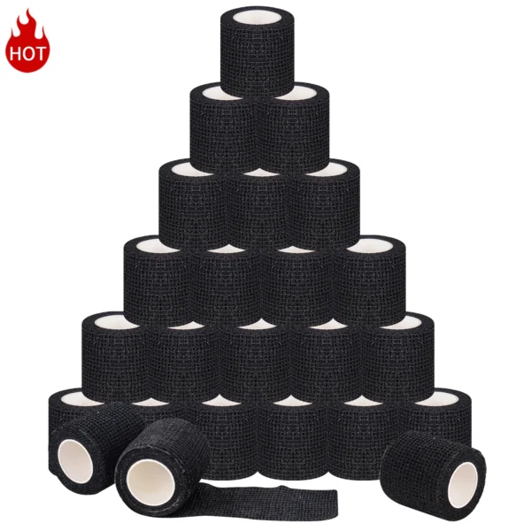 S82cd7856d7dd4d139bf9c97cedcb7902b.webp 5/10/20Pcs Black Tattoo Grip Bandage.