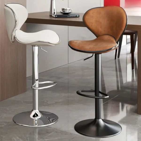 Minimalist Fashionable Bar Stool Front Desk High Foot Stool.