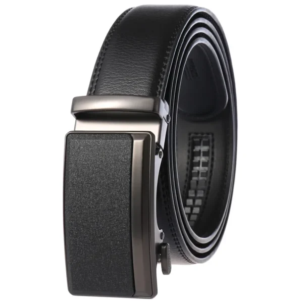 Men's Leather Belts Fashion Automatic Buckle Cowskin.