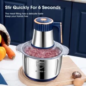 Scff06bcac56d41bd8bfdf50f78f71ca8D.webp 5L Electric Meat Grinders Food Crusher Stainless Steel Multifunctional Vegetable Slicer Processor Chopper Kitchen Appliance
