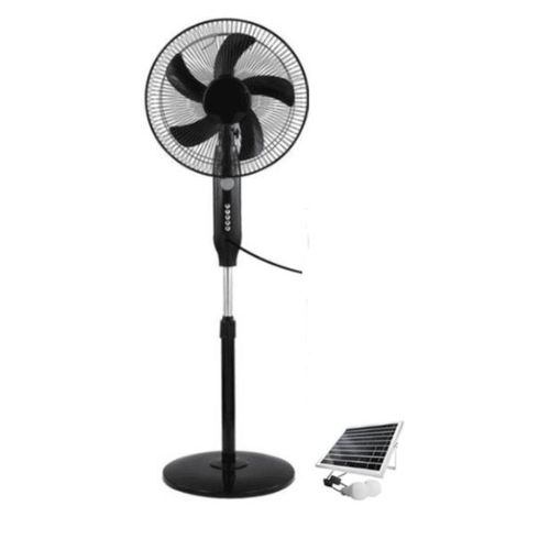 Hc Rechargeable Standing Fan(C188) + Solar panel, bulb & screwdriver