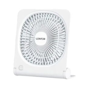 1 (2) Lontor 6 Inches Rechargeable Table Fan CTL-MF037-6