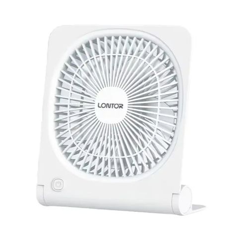 1 (2) Lontor 6 Inches Rechargeable Table Fan CTL-MF037-6